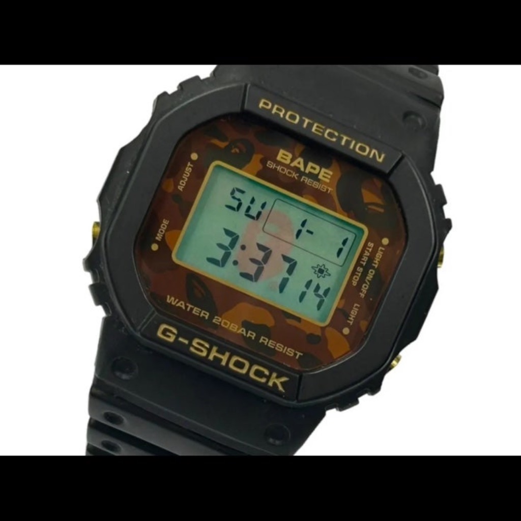 Casio GShock X Bathing Ape Bape Limited Collaboration Camo Dw5600vt